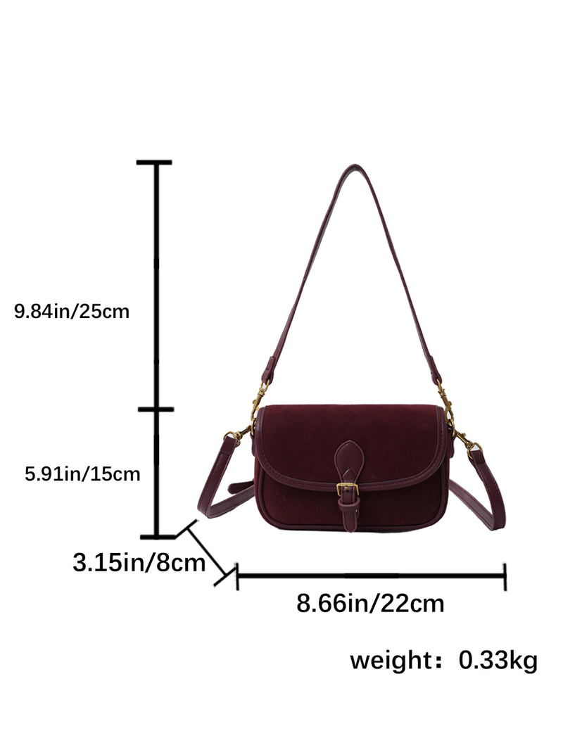 Bolsa Suede Feminina - Estilo Outono/Inverno 2025